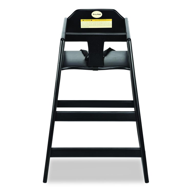 Wooden Stackable High Chair, Supports Up to 50 lb, 29.02" h, Espresso