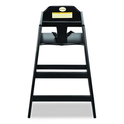 Wooden Stackable High Chair, Supports Up to 50 lb, 29.02" h, Espresso