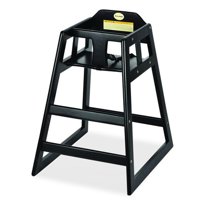 Wooden Stackable High Chair, Supports Up to 50 lb, 29.02" h, Espresso
