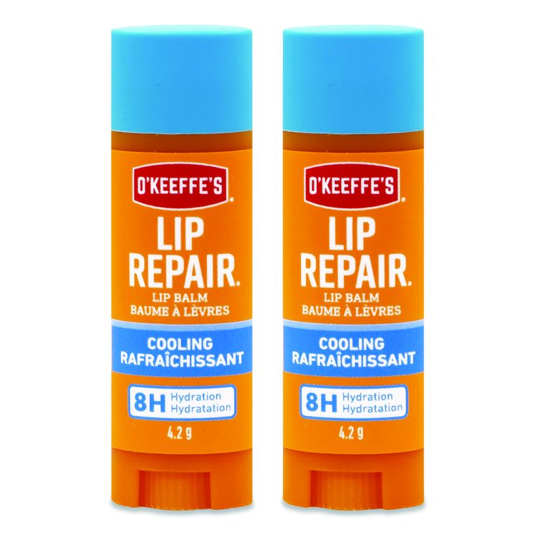 Lip Repair Cooling Lip Balm, 0.15 oz Stick, 2/Pack