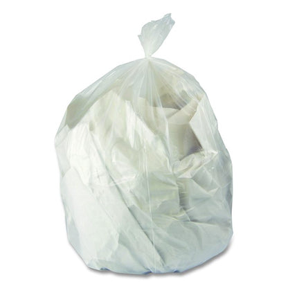Linear Low-Density Can Liners, 16 gal, 0.5 mil, 24 x 32, Clear, 500/Carton