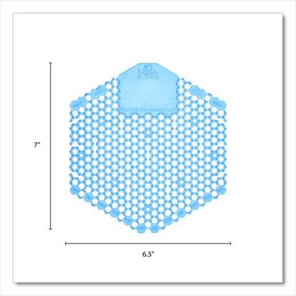 Wave 3D Urinal Deodorizer, Cotton Blossom Scent, Blue, 10/Box, 6 Boxes/Carton