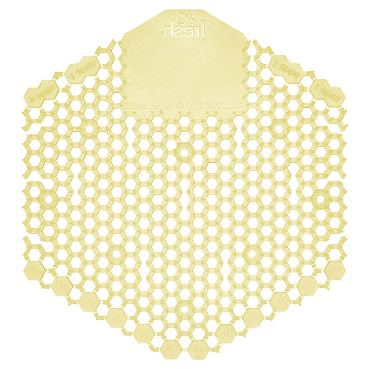 Wave 3D Urinal Deodorizer, Citrus Scent, Yellow, 10/Box