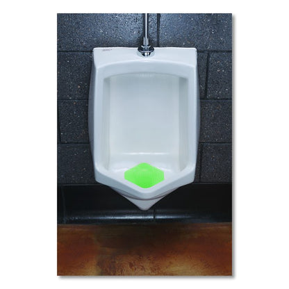 Wave 3D Urinal Deodorizer, Cucumber Melon Scent, Green, 10/Box