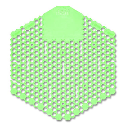 Wave 3D Urinal Deodorizer, Cucumber Melon Scent, Green, 10/Box