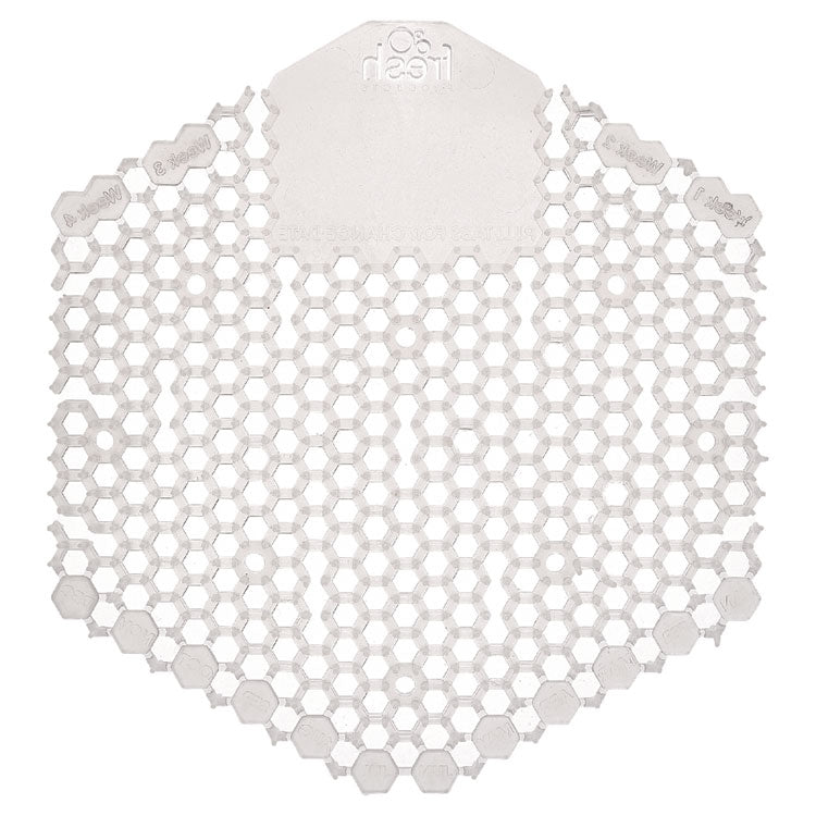 Wave 3D Urinal Deodorizer, Honeysuckle Scent, Clear, 58 g, 10/Box, 6 Boxes/Carton