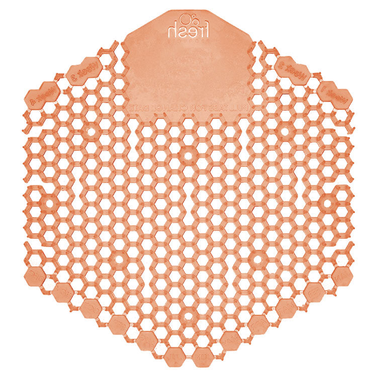 Wave 3D Urinal Deodorizer, Mango Scent, Orange Color, 10/Box