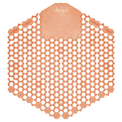 Wave 3D Urinal Deodorizer, Mango Scent, Orange Color, 10/Box