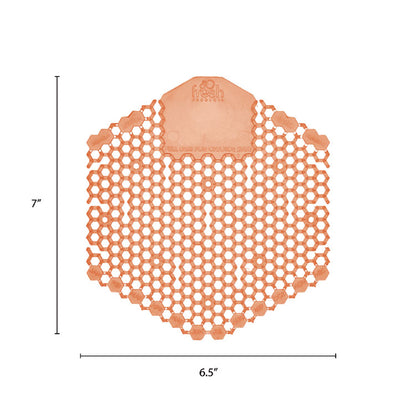 Wave 3D Urinal Deodorizer, Mango Scent, Orange Color, 10/Box