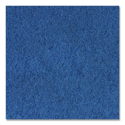 Scrubbing Floor Pads, 16" Diameter, Blue, 5/Carton