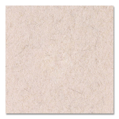 Natural Hog Hair Burnishing Floor Pads, 17" Diameter, Tan, 5/Carton