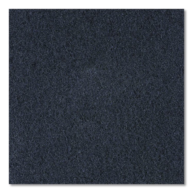 High Performance Stripping Floor Pads, 19" Diameter, Black, 5/Carton