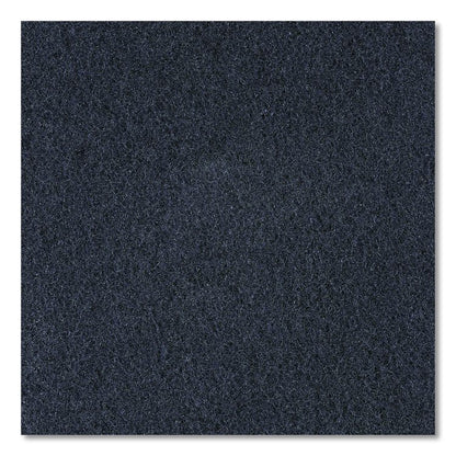 High Performance Stripping Floor Pads, 19" Diameter, Black, 5/Carton