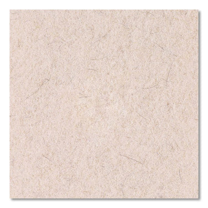 Natural Hog Hair Burnishing Floor Pads, 21" Diameter, Tan, 5/Carton