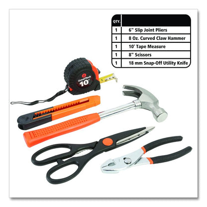 Homeowner's 39-Piece Tool Set, 12.38" x 3" x 7.25" Carry Case