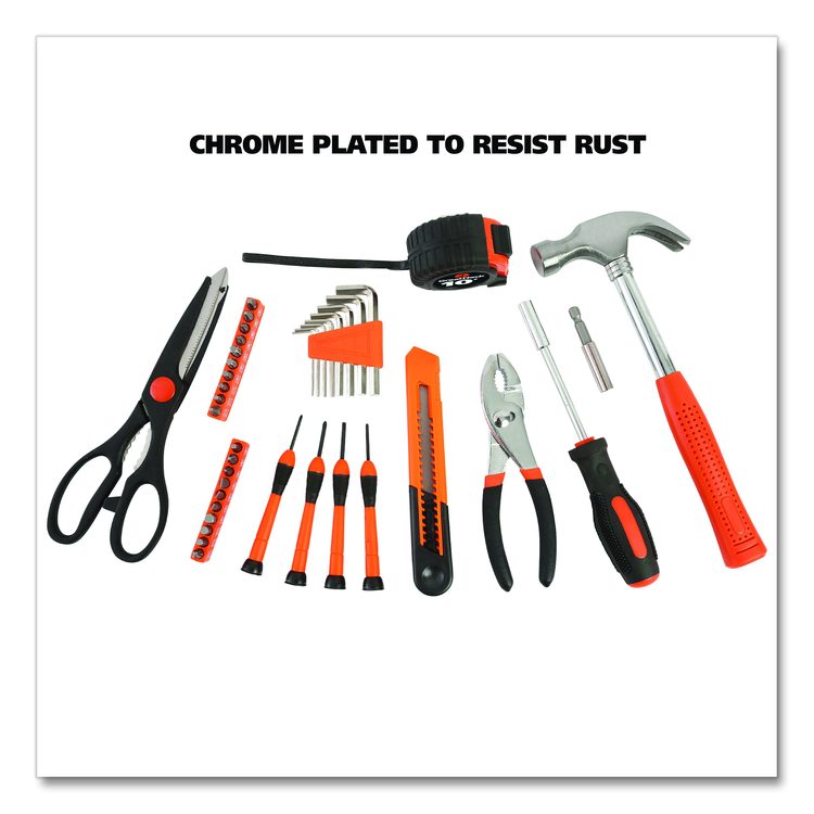 Homeowner's 39-Piece Tool Set, 12.38" x 3" x 7.25" Carry Case