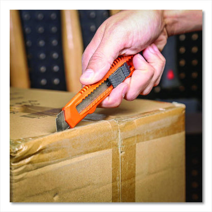 Snap-Off Utility Knife Set, 9 mm Knife, 18 mm Knife, Orange/Black