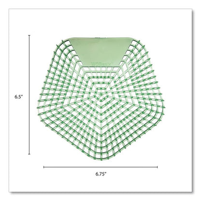 Anti-Splash Urinal Screen, Cucumber Twist Scent, Green, 0.11 oz, 10/Box
