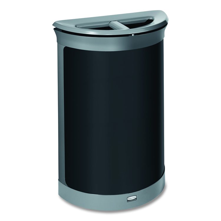 ENHANCE Series Waste Receptacle, Dual Top Hole, 11.5 gal, Metal, Pearl Gray/Umbra Gray