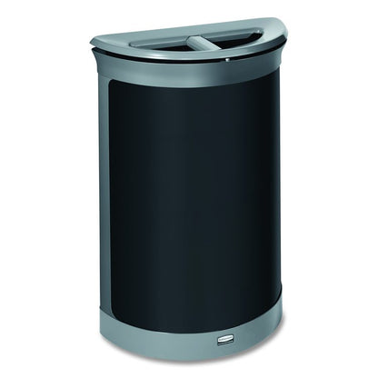 ENHANCE Series Waste Receptacle, Dual Top Hole, 11.5 gal, Metal, Pearl Gray/Umbra Gray