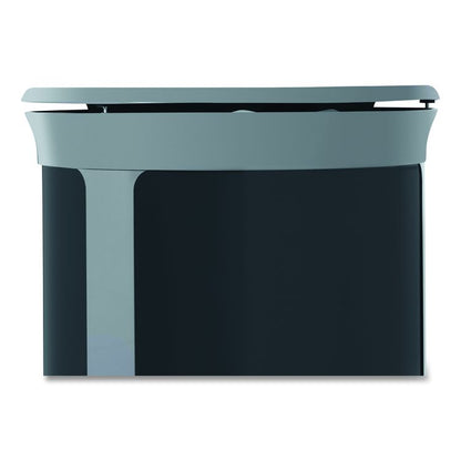 ENHANCE Series Waste Receptacle, Dual Top Hole, 33 gal, Metal, Pearl Gray/Umbra Gray