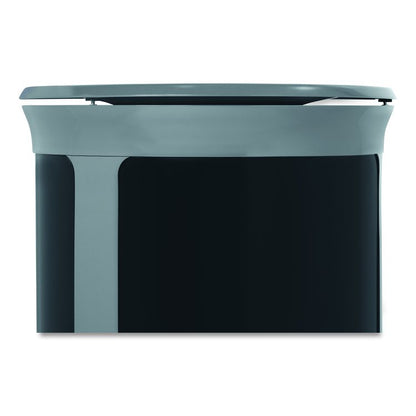 ENHANCE Series Waste Receptacle, 33 gal, Metal, Pearl Gray/Umbra Gray