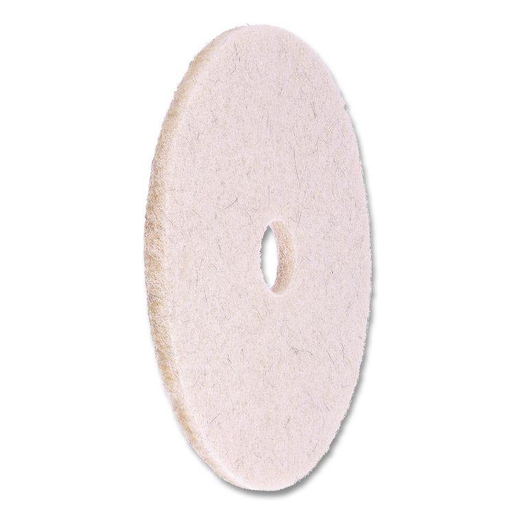 Natural Hog Hair Burnishing Floor Pads, 21" Diameter, Tan, 5/Carton