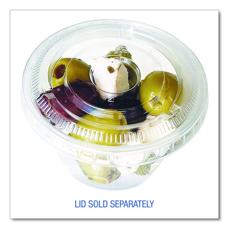 Souffle/Portion Cups, 4 oz, Plastic, Translucent, 2,500/Carton