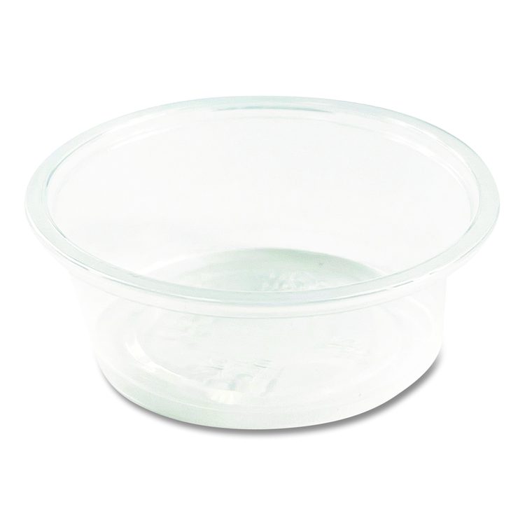 Souffle/Portion Cups, 1.5 oz, Plastic, Translucent, 2,500/Carton