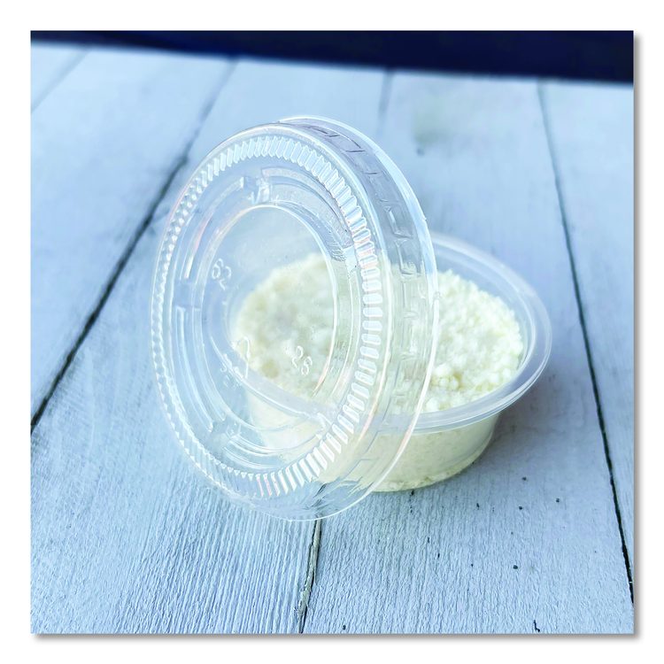 Souffle/Portion Cups, 1.5 oz, Plastic, Translucent, 2,500/Carton