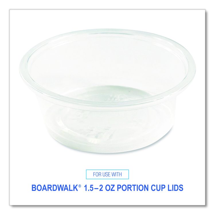 Souffle/Portion Cups, 1.5 oz, Plastic, Translucent, 2,500/Carton