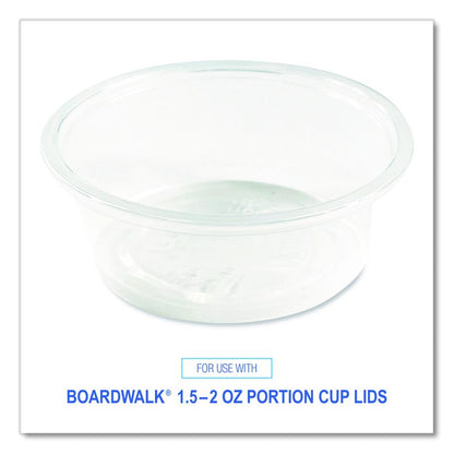 Souffle/Portion Cups, 1.5 oz, Plastic, Translucent, 2,500/Carton