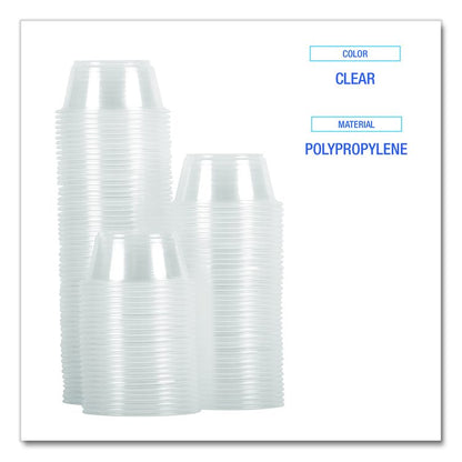 Souffle/Portion Cups, 1.5 oz, Plastic, Translucent, 2,500/Carton