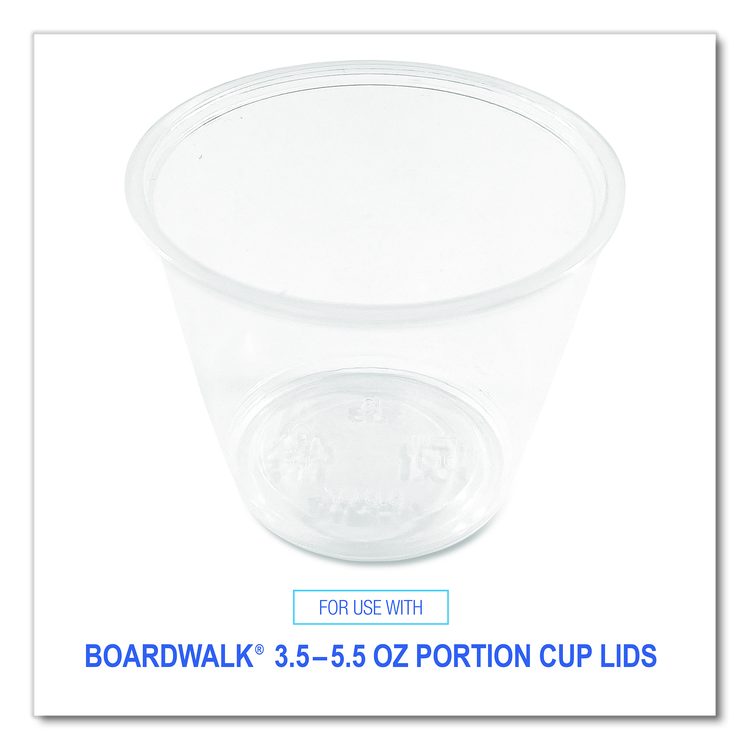 Souffle/Portion Cups, 5.5 oz, Plastic, Translucent, 2,500/Carton