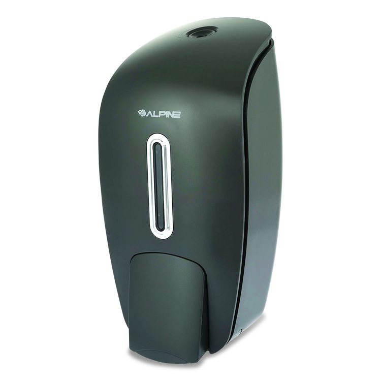 Surface Mounted Soap and Hand Sanitizer Dispenser, 27 oz, 4.1 x 4.6 x 9.6, Gray