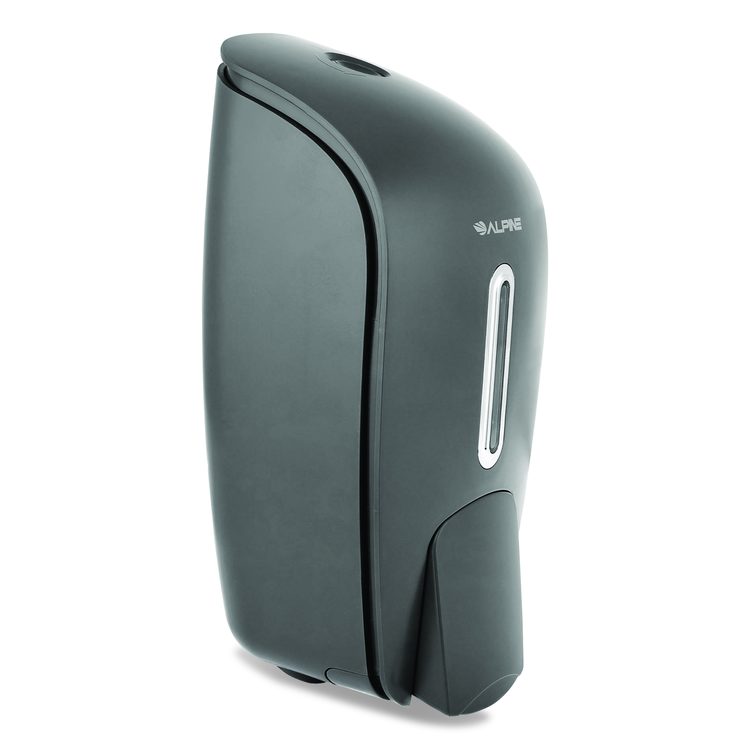 Surface Mounted Soap and Hand Sanitizer Dispenser, 27 oz, 4.1 x 4.6 x 9.6, Gray
