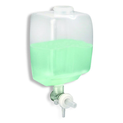 Surface Mounted Soap and Hand Sanitizer Dispenser, 27 oz, 4.1 x 4.6 x 9.6, Gray