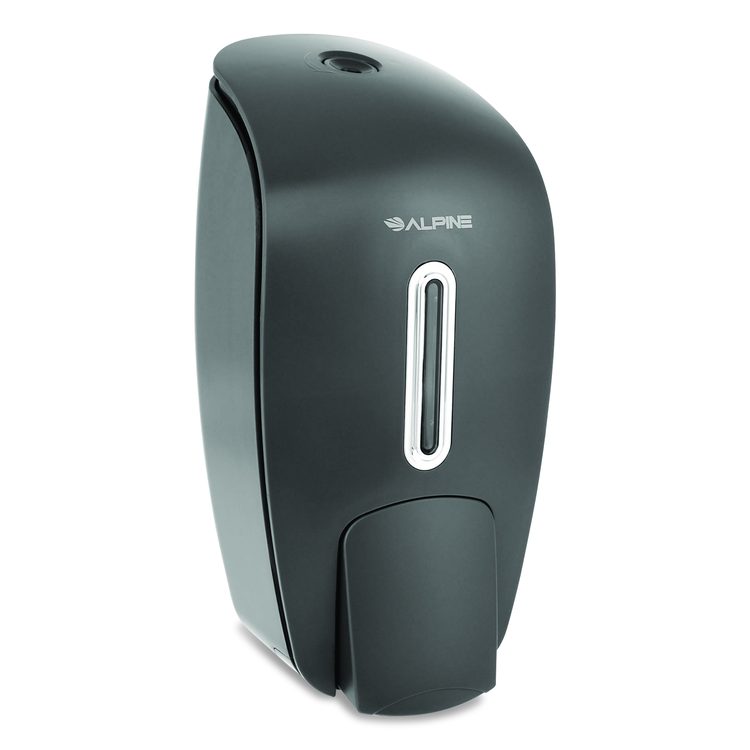 Surface Mounted Soap and Hand Sanitizer Dispenser, 27 oz, 4.1 x 4.6 x 9.6, Gray