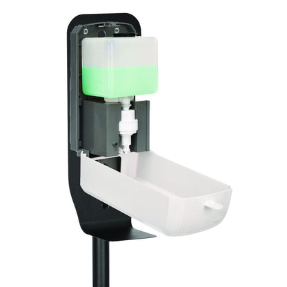 Automatic Foam Hand Sanitizer/Soap Dispenser with Floor Stand, 40 oz, 4.48 x 6 x 45, White