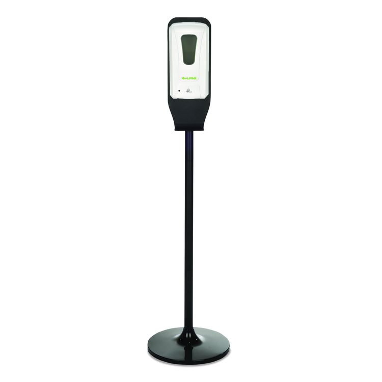 Automatic Foam Hand Sanitizer/Soap Dispenser with Floor Stand, 40 oz, 4.48 x 6 x 45, White