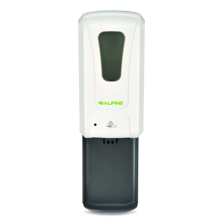 Wall Mount Automatic Foam Hand Sanitizer Soap Dispenser with Drip Tray, 40 oz, 4.48 x 6 x 18.1, White