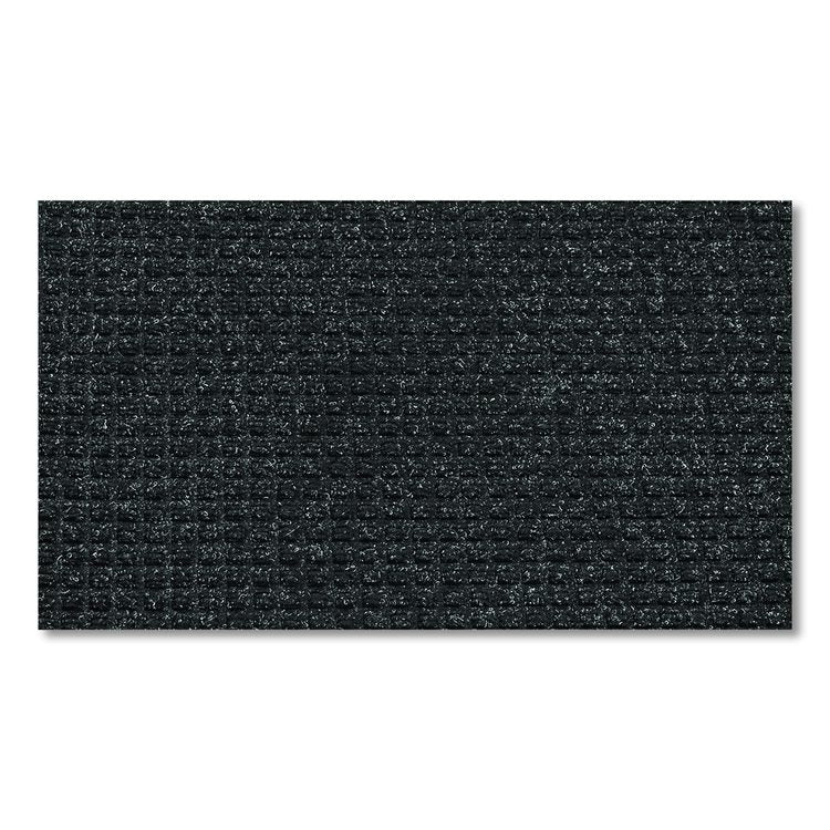 Super-Soaker Wiper/Scraper Mat with Gripper Bottom, Rectangular, Charcoal Gray Loop Pile Surface, 46" x 72"
