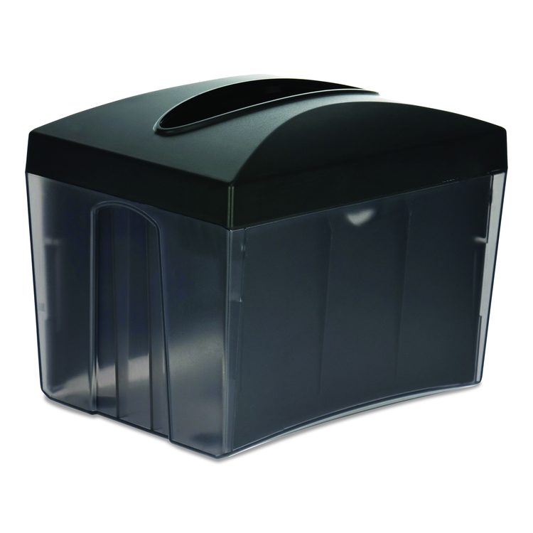 Interfold Table Top Dispenser Napkin Holder, 5.9 x 8 x 6.5, Black