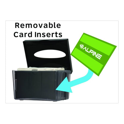 Interfold Table Top Dispenser Napkin Holder, 5.9 x 8 x 6.5, Black