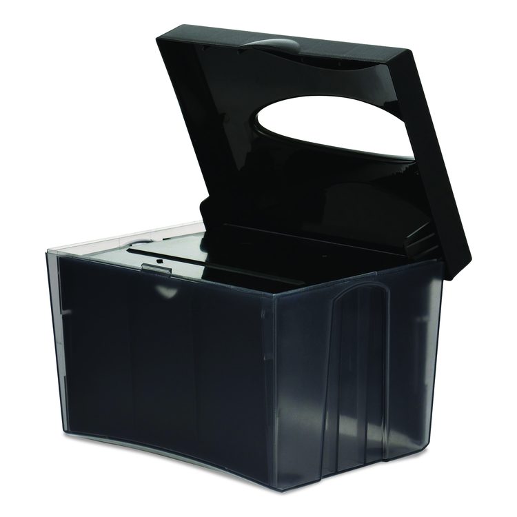 Interfold Table Top Dispenser Napkin Holder, 5.9 x 8 x 6.5, Black