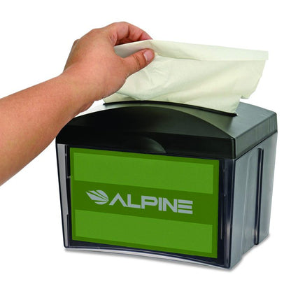 Interfold Table Top Dispenser Napkin Holder, 5.9 x 8 x 6.5, Black