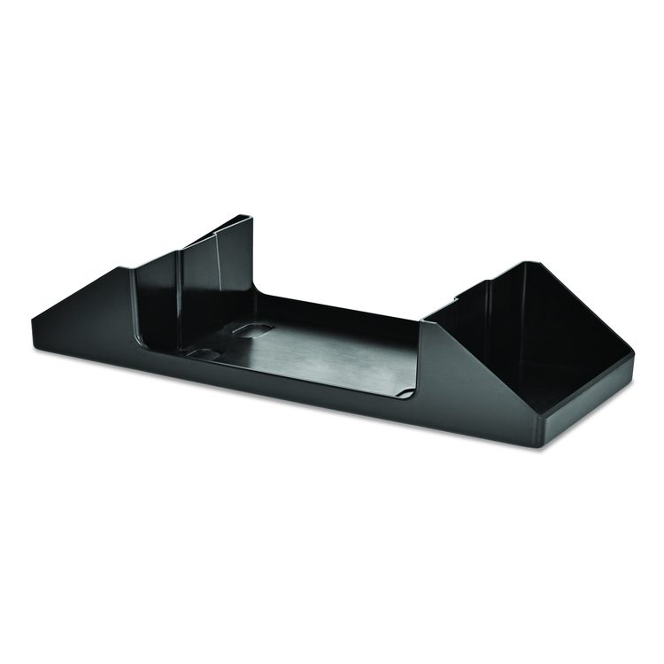 Interfold Table Top Dispenser Napkin Holder with Caddy, 6 x 14.17 x 6.5, Black