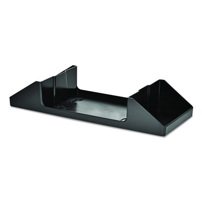 Interfold Table Top Dispenser Napkin Holder with Caddy, 6 x 14.17 x 6.5, Black