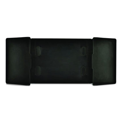 Interfold Table Top Dispenser Napkin Holder with Caddy, 6 x 14.17 x 6.5, Black