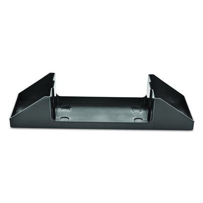 Interfold Table Top Dispenser Napkin Holder with Caddy, 6 x 14.17 x 6.5, Black